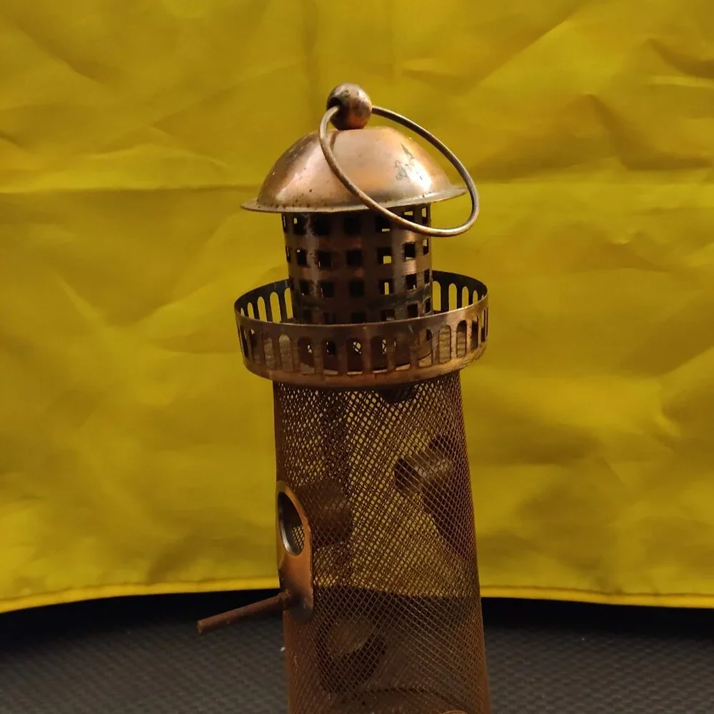 Vintage Wild Bird Feeder, The Copper Lighthouse